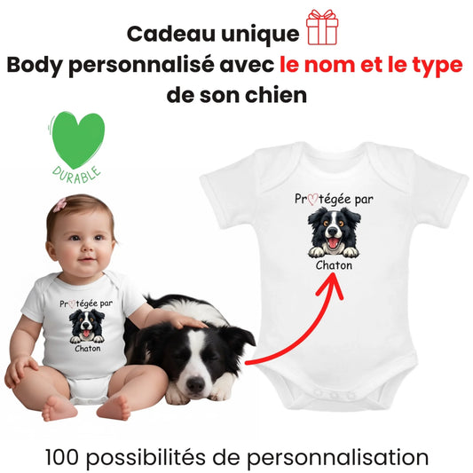 Copie de Body personnalisé Avec le nom et le type de son chien (1)
